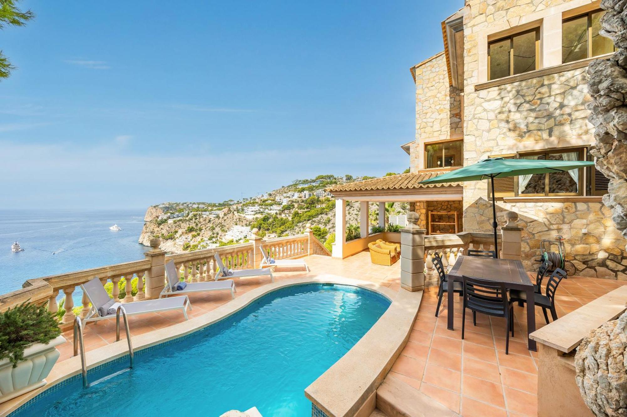 Villa Cala Llamp Andraitx Bagian luar foto