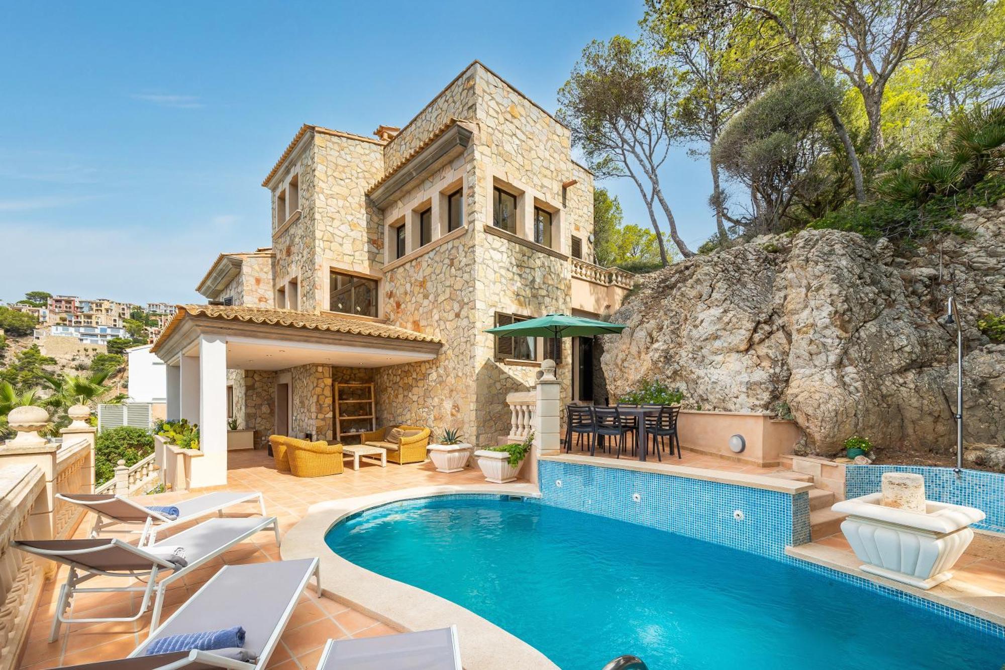 Villa Cala Llamp Andraitx Bagian luar foto