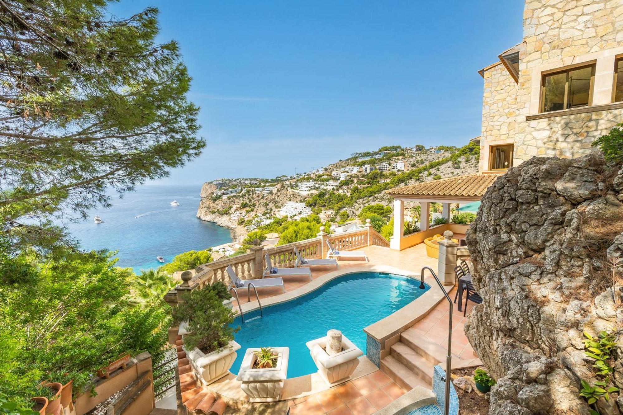 Villa Cala Llamp Andraitx Bagian luar foto